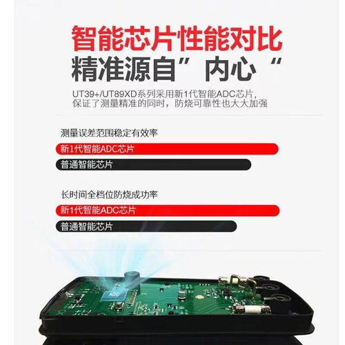 优利德万用表官方旗舰店UT33D+全自动量程智能语音防烧数字万能表