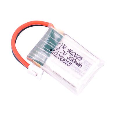小四轴感应飞行器配件3.7V 330MAH 25C航模无人机1S锂电池902025