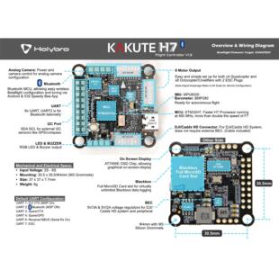 合力Holybro Kakute H7 V1.5飞控飞塔F7模拟30*30电调 航模穿越机