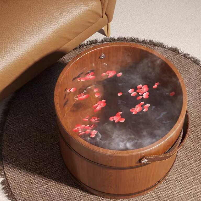 香柏木手提泡脚木桶成人足疗洗脚木盆家用实木加厚泡脚足浴盆