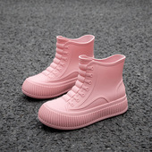 女款 水鞋 雨鞋 韩版 短筒水靴出口 防水防滑雨靴新款 时尚