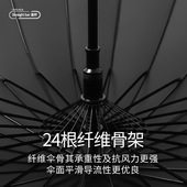 骨雨伞大号双人自动伞加大加固简约长柄雨伞定制广告印