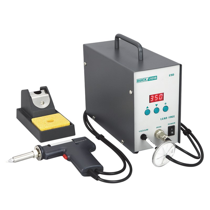 原装 快克QUICK201B电动吸锡枪 防静电吸锡器吸锡泵 拆焊工具90W