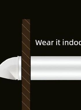 卫生间软管排气管止逆阀烟道PVC穿墙室内止回阀防风罩75 110 160