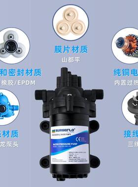 33款电110v22v家用0压隔膜泵小型动往复式自吸219增高压自动开关