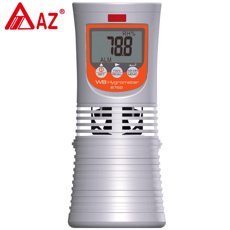 衡欣AZ8762干湿球温度计大棚温室测量工业级数位式数字湿球温度表