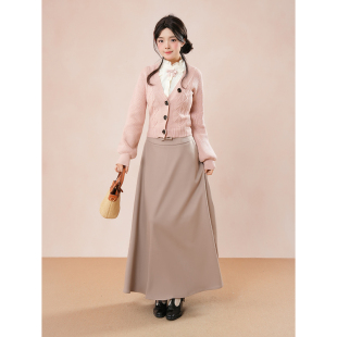 半身裙套装 花熏凛然 打底背心 气质百搭显瘦毛织外套 秋冬女 时尚