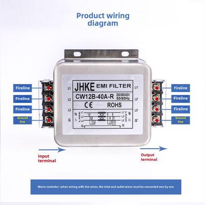 三相电源滤波器380v抗干扰变频器CW12B-60A-S/R伺服电机30A40A80A