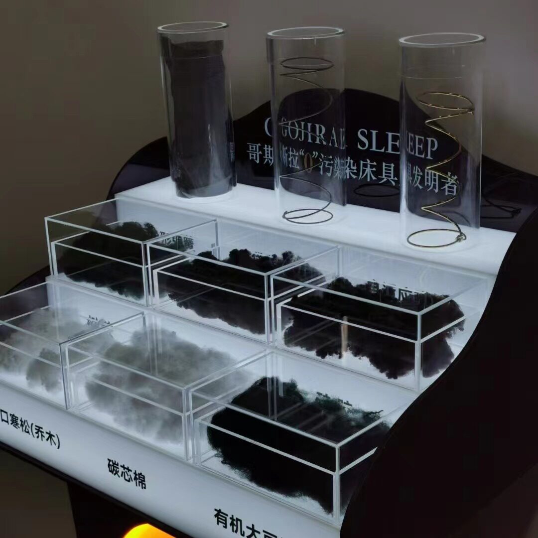 创意透明亚克力艺术装置有机玻璃直筒装置展馆设计摆件装饰工厂