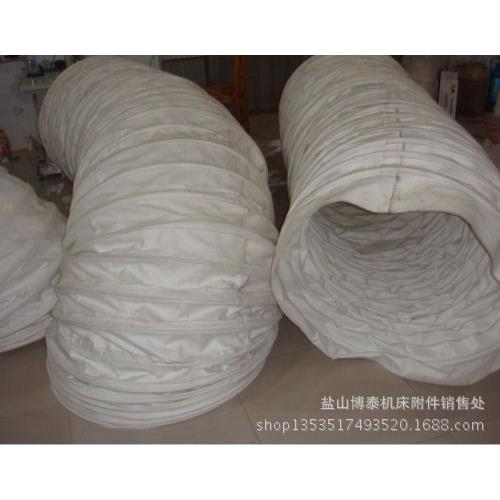 【博泰新品】济南卸料口水泥散装布袋武汉下料口白色帆布输送布袋图片
