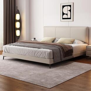 东方心超薄床头床主次卧室真皮家用1米5现代简约小户型1米8双人床