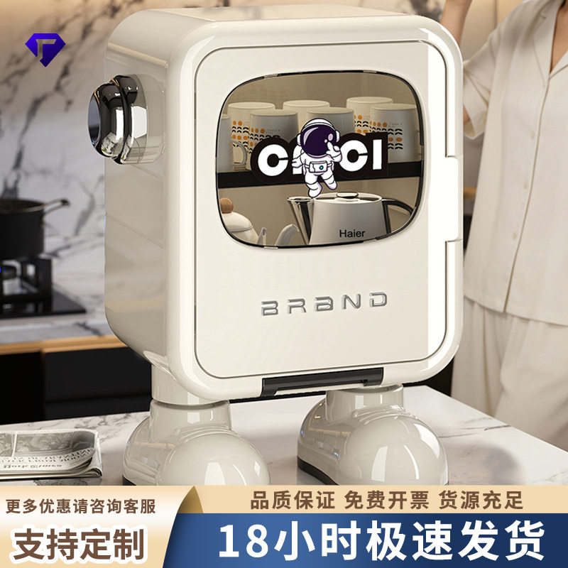 家用奶瓶收纳盒桌面置物架加厚杯子整理架侧开门多功能防尘收纳柜