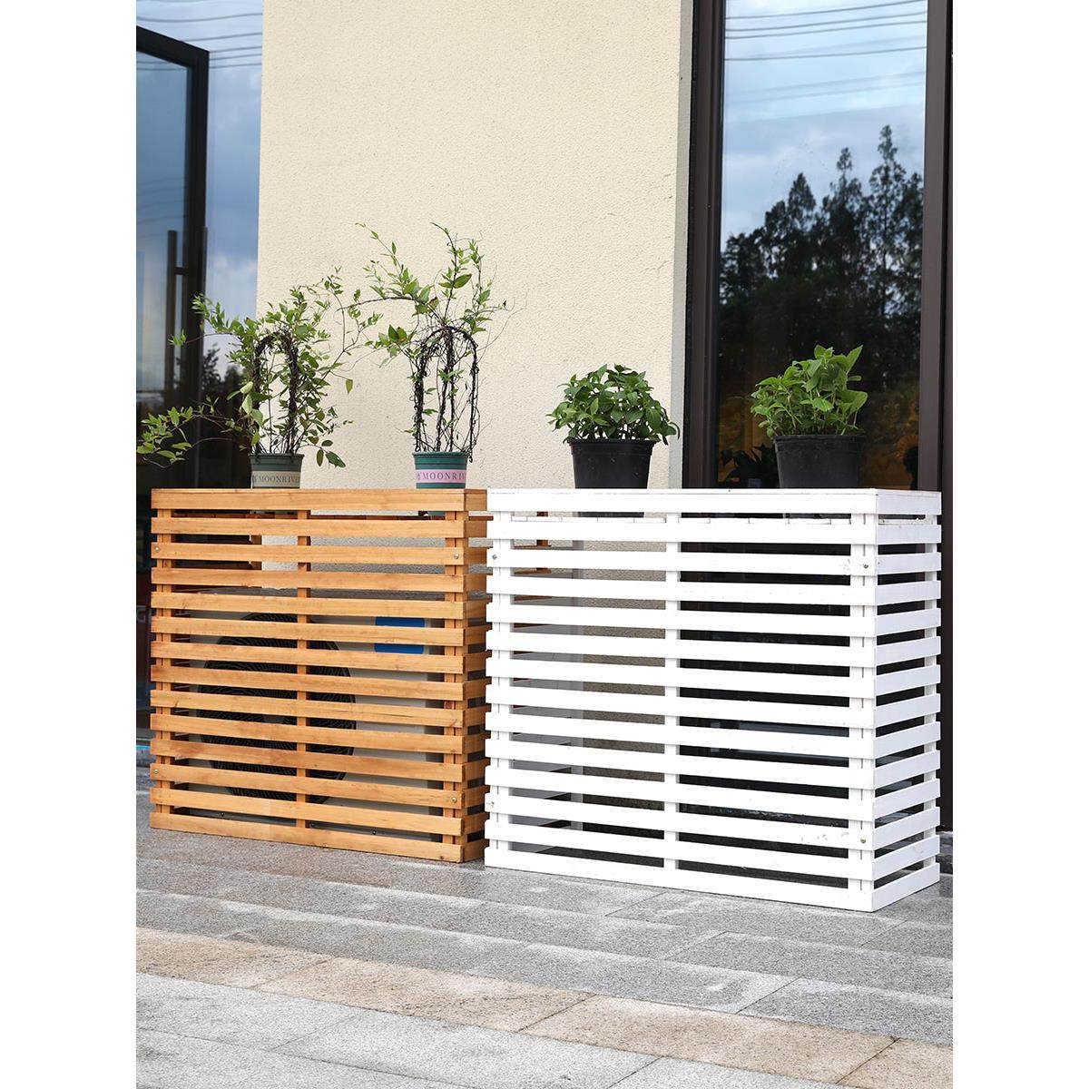 室外空调罩外机保护罩户外防护罩防雨防晒百叶格栅置物架遮挡,居家布艺,床头罩,淘宝优惠券,粉丝福利购,淘宝优惠卷