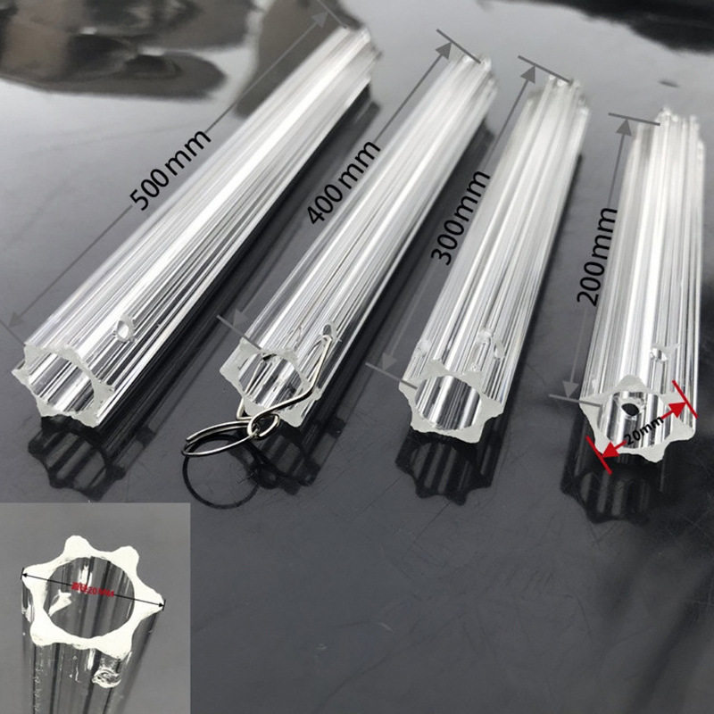 婚礼堂吊顶装饰水晶梅花管婚庆场地布置路引道具空心管灯饰配件