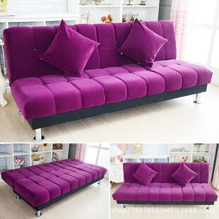 简易折叠沙发床两用多功能客厅小户单双三人1米8迷你布艺懒人沙发