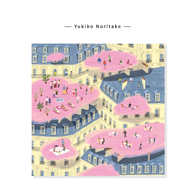 【Yukiko Noritake】法式中古建筑风景插画ins现代艺术装饰挂画芯