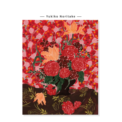【Yukiko Noritake】法式中古花卉插画治愈ins轻奢艺术装饰挂画芯