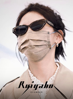 GM复古猫眼板材墨镜女2026新款Jennie高级感防紫外线太阳镜rococo