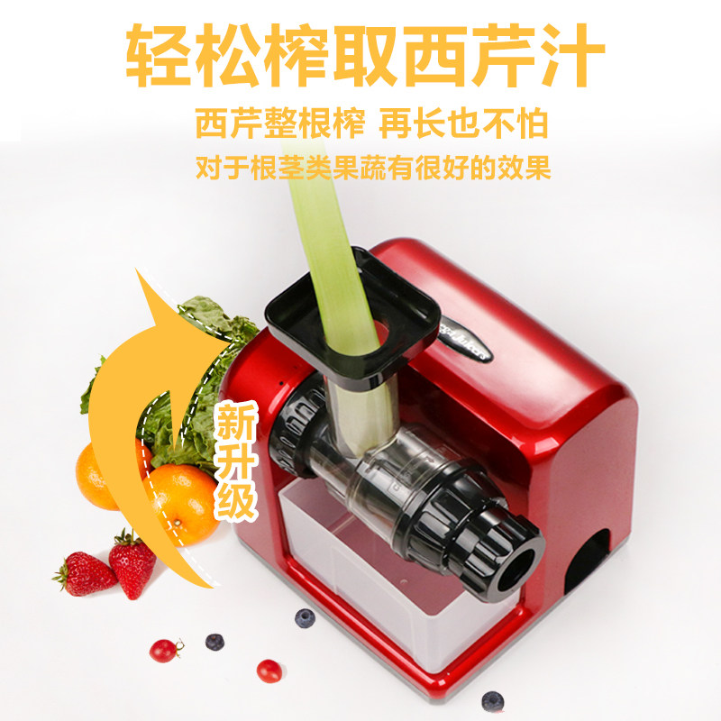 欧美爵士原汁机低速西芹榨汁机家用全自动果蔬慢磨机