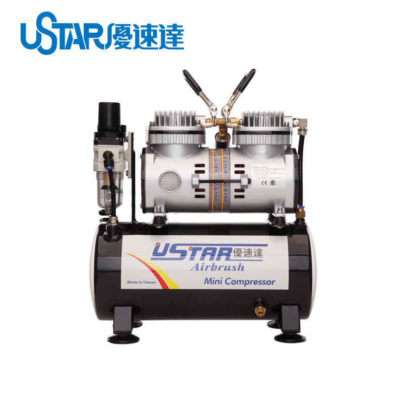 U-Star优速达601G模型高达军事手办上色喷笔喷泵喷漆气泵套装工具图片