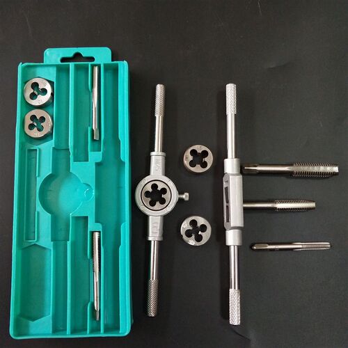手动开牙器攻丝螺纹丝锥板牙套装功牙开K丝器工具螺丝公丝器组合