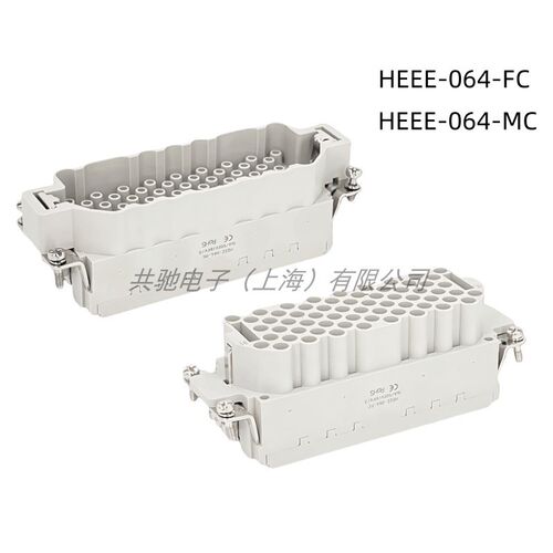 工业航空插芯64芯 HEEE-064-FC/HEEE-064-MC矩形连接器重载连接器