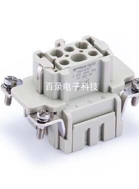 WAIN唯恩 HE-006-FS 6针母芯6芯弹片连接 哈丁威乐矩形重载连接器