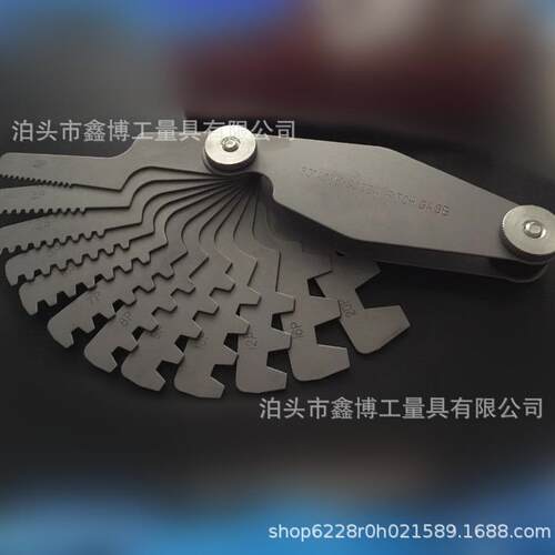 29度T型螺纹规1-12n梯形螺纹样板美制螺距规ACME29°爱克姆牙形规