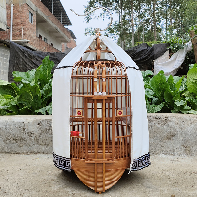 广式高档清远画眉鸟笼大号八哥老竹全套鸟笼子母鸟笼30-33-36广笼