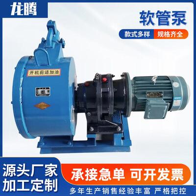 蠕动泵工业软管泵卧式水泥砂浆化学液体输送泵耐腐蚀工业软管泵