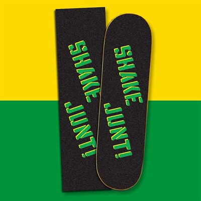 进口Shake Junt 王一博同款滑板砂纸 -SJ Griptape Grn/Yllw