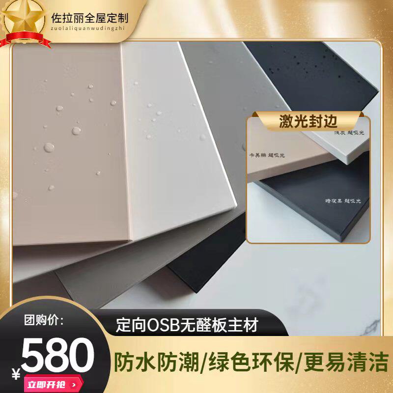 克诺斯邦爱格柜门定制PET肤感衣柜门轻奢云石板鞋柜厨柜门板定做