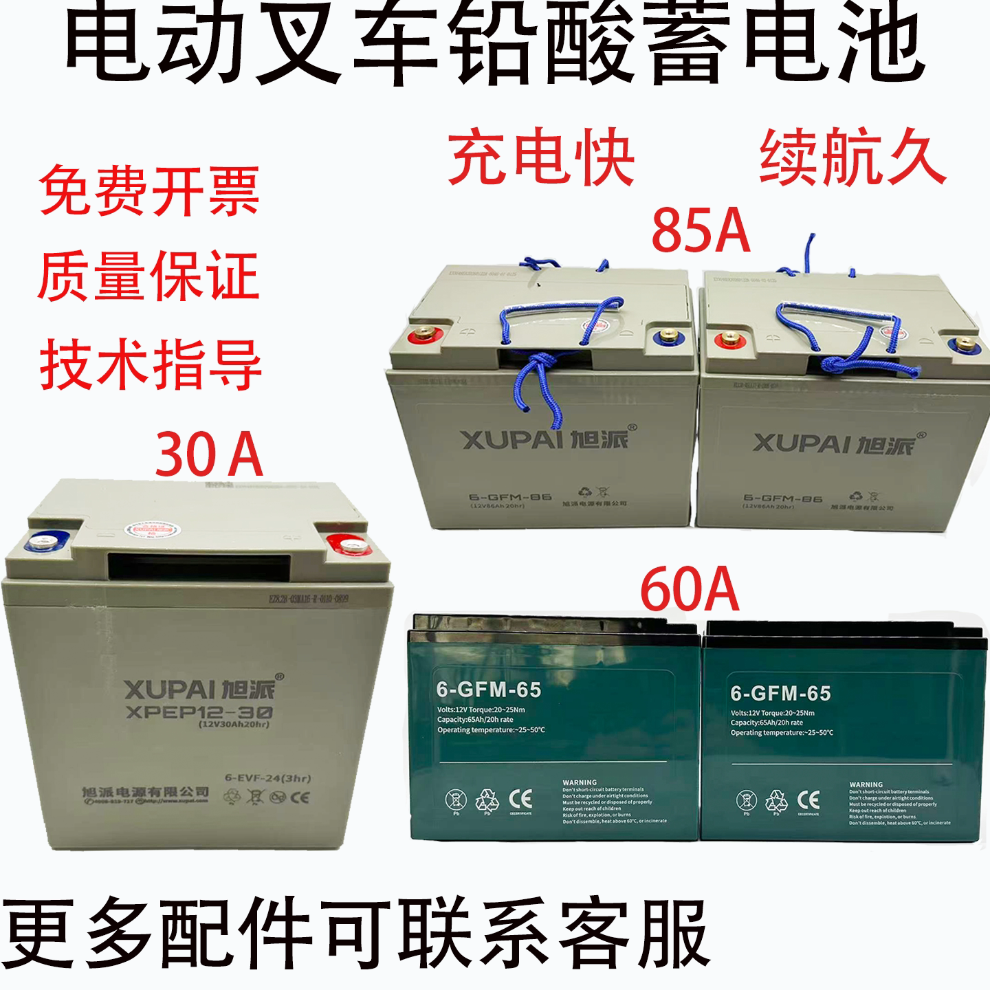 中力诺力合力叉车旭派铅酸电池