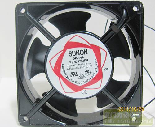 全铜轴流风机DP200A P/N2123HBL 12038散热风扇 滚珠轴承220V