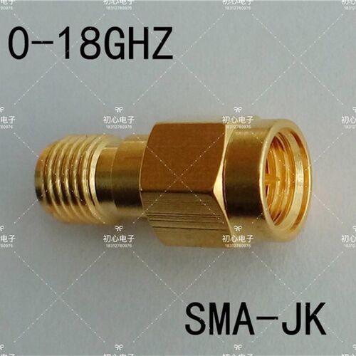 射频连接器SMA-JK转换转接头SMA公头内针转SMA母头内孔18G测试头