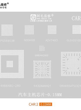 阿毛易修/CAR2植锡网/汽车主机芯片/DRA655ATSCICYEQ1/钢网