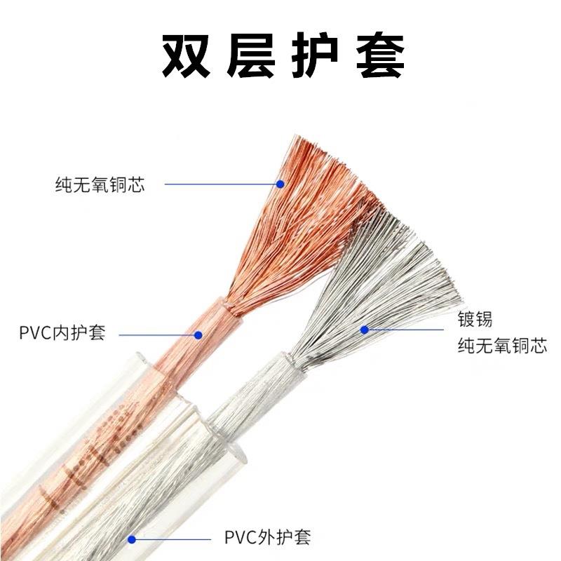纯铜国标音响线金银喇叭线音箱线音频线100/200芯300芯400阻燃