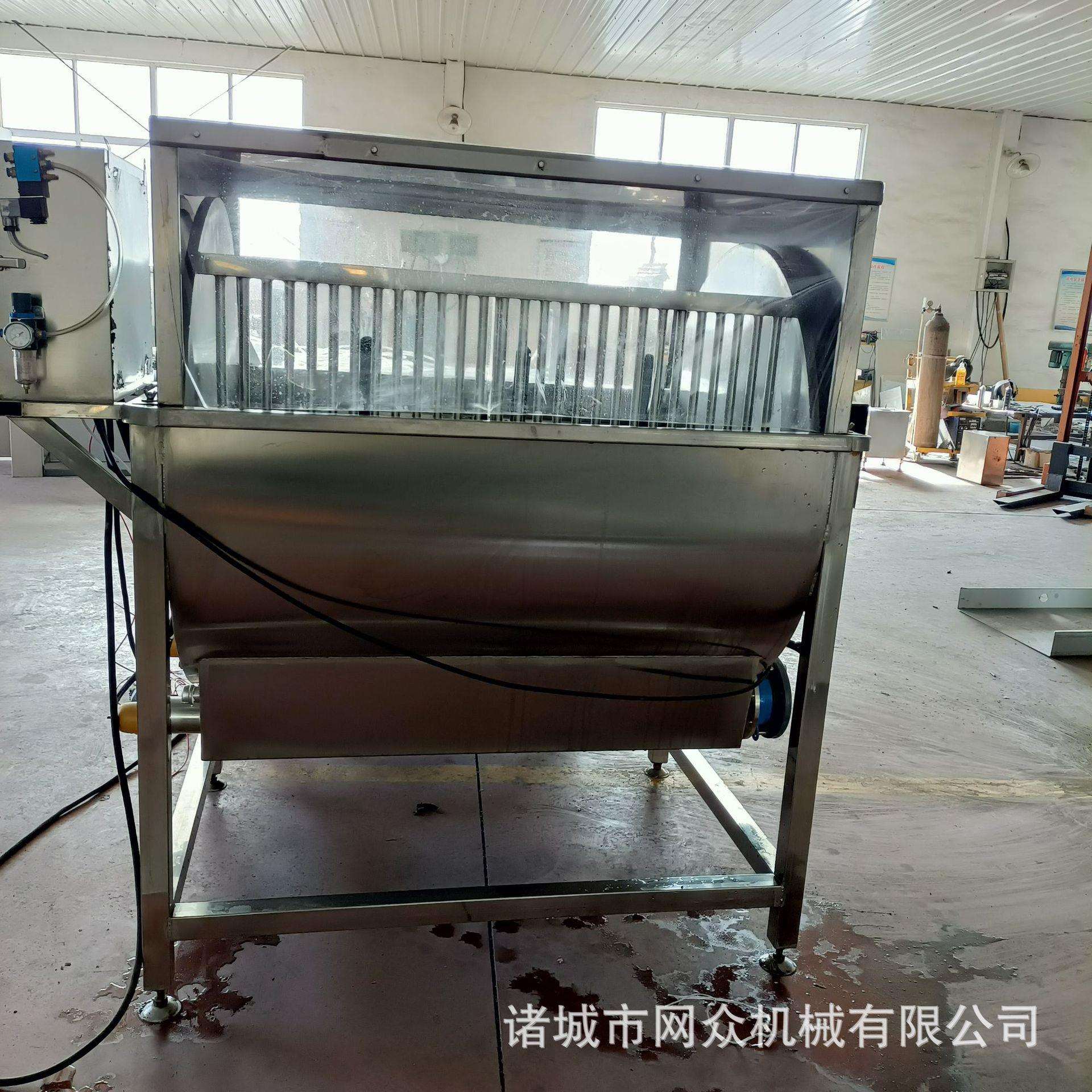 商用家禽卧式脱毛机 鸡鸭鹅烫毛脱毛机全自动家禽烫脱一体机
