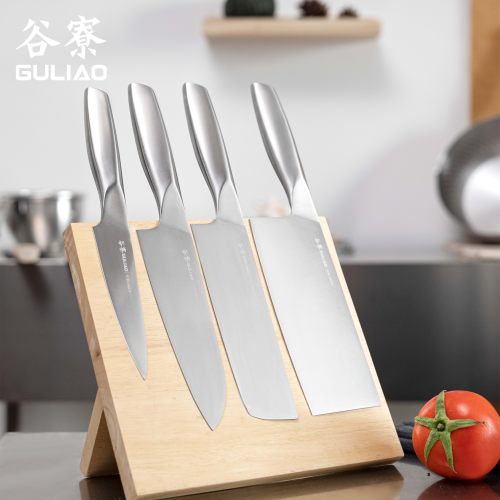 谷寮全钢系列5件套厨房刀具