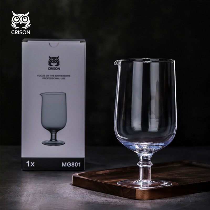MG801 CRISON柯瑞森600ml高脚水晶调酒搅拌杯调酒器 鸡尾酒混合杯