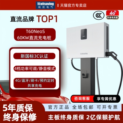 能效60KW直流桩预约定时共享刷卡