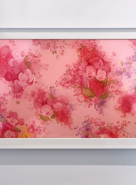 AOCA 艺术家画游雯迪版画花米奇装饰画卧室挂画 绢丝质地超清画质