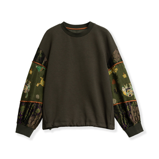 花花推荐 361 轻奢时尚 卫衣1688 A959 国风拼接长袖