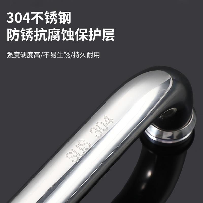 浴室门把手化妆室厕所玻璃门手柄不锈钢防水锈淋浴房拉手配件大全图片