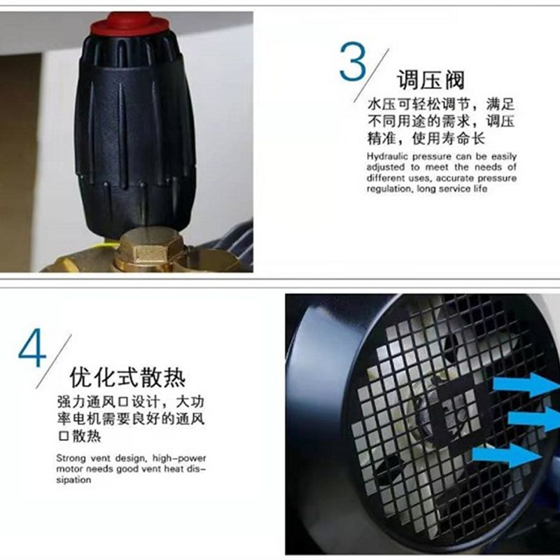力剑工业级大功率超高压清洗机350/500公斤高压水枪喷砂除锈水泥