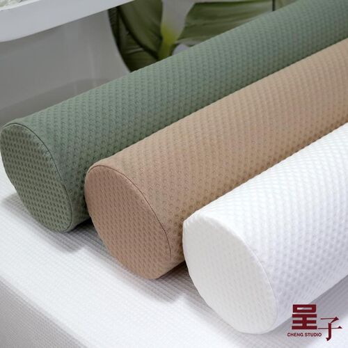 美容院专用脚枕圆柱枕足疗垫脚垫腰慢回弹记忆芯针织棉枕套可拆洗