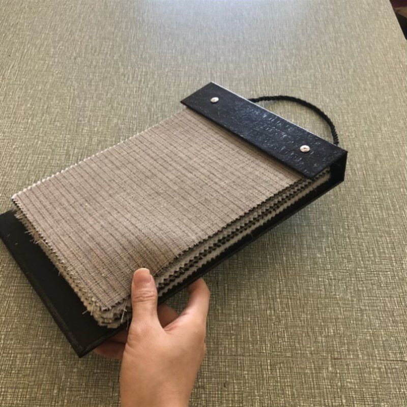 面料样本夹布艺样卡册纺织皮革布料色卡本墙布壁纸样品展示册