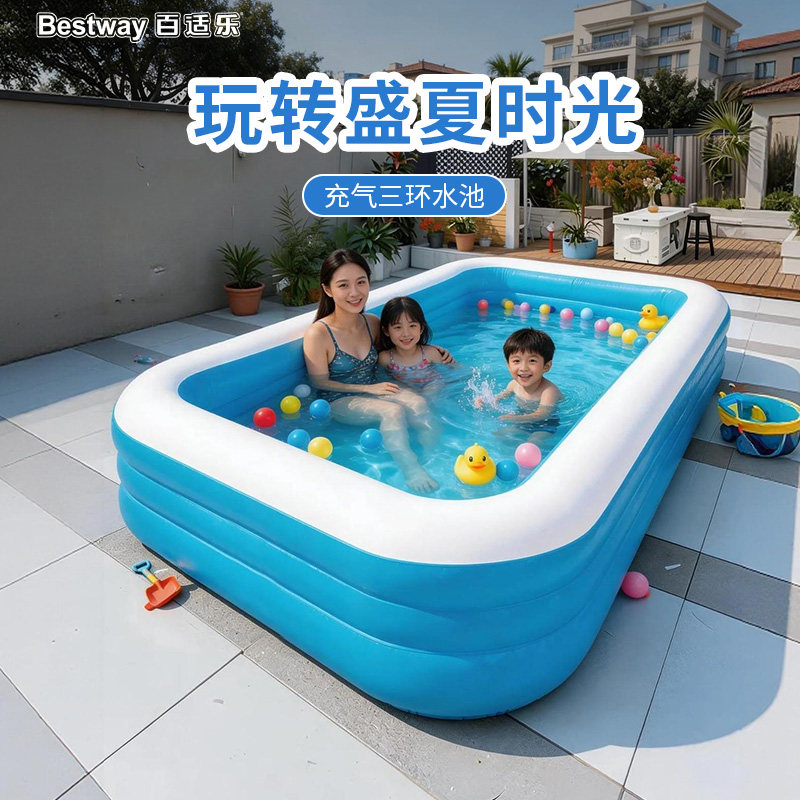 Bestway充气游泳池加厚大型家用图片