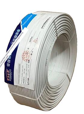 2芯纯铜100.2m 300电话线白色双芯单线全铜电话线双芯通信Rj11