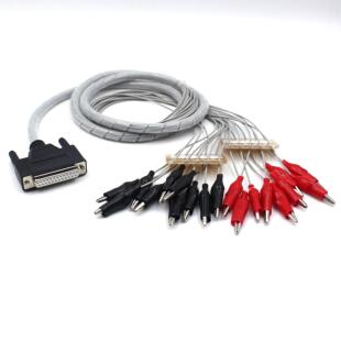 适用于四川智能脑电图仪电极线25孔脑电线鳄鱼夹式电极线